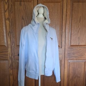 PINK Victoria's Secret Light Blue Varsity Jacket